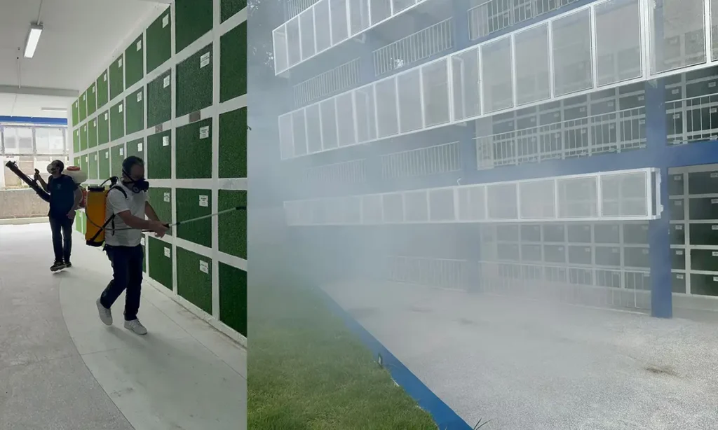 Cemitério de Diadema recebe 'faxina pesada' contra pragas e ganha cara nova com obras