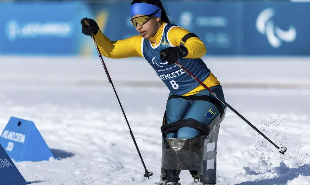 Atleta do Time-SP, Aline Rocha alcança segundo melhor resultado do Brasil na história dos Jogos Paralímpicos de Inverno
