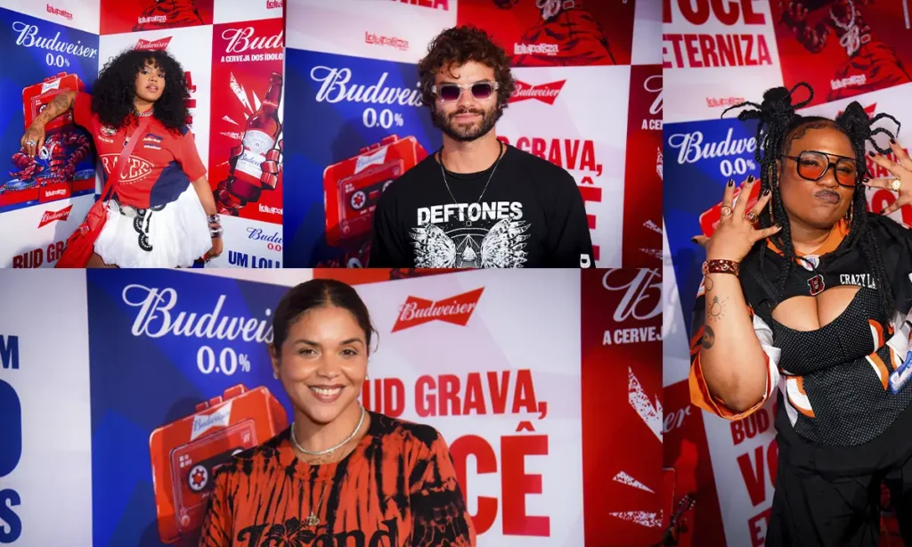 Chico Moedas, Fred Bruno e DJs Veja quem passou pelo disputado lounge da Budweiser no Lollapalooza