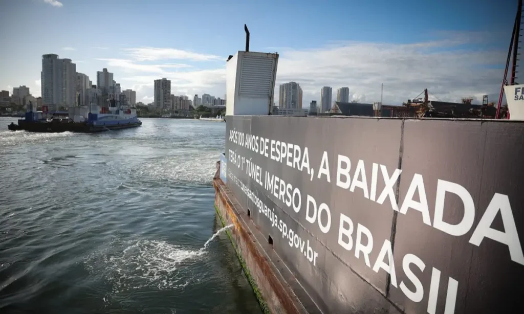 Decreto autoriza R$ 2,64 bilhões para a construção do Túnel Santos-Guarujá Decreto autoriza R$ 2,64 bilhões para a construção do Túnel Santos-Guarujá