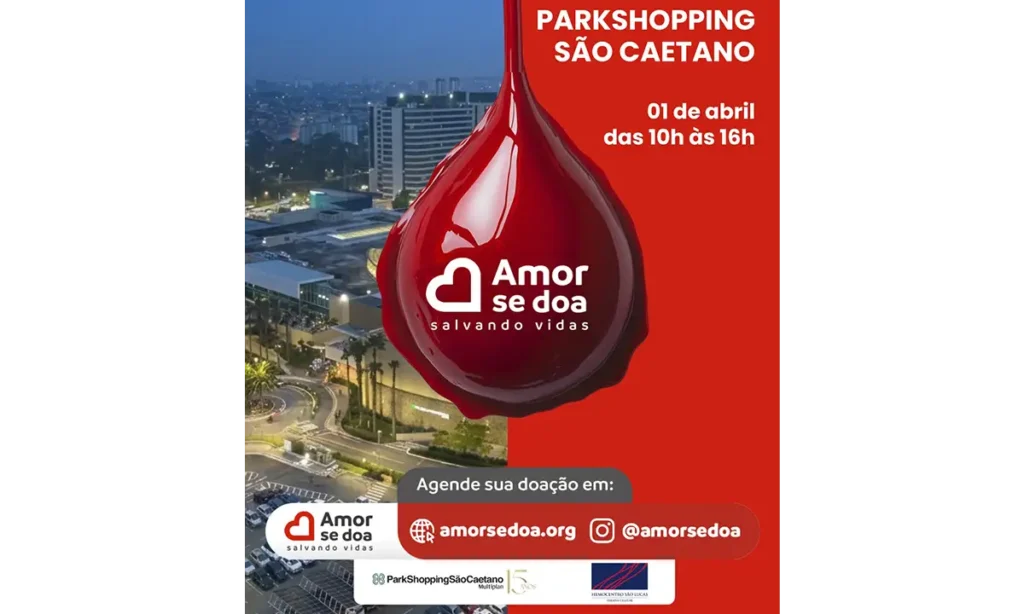 ParkShopping São Caetano realiza campanha de doação de sangue ParkShopping São Caetano realiza campanha de doação de sangue