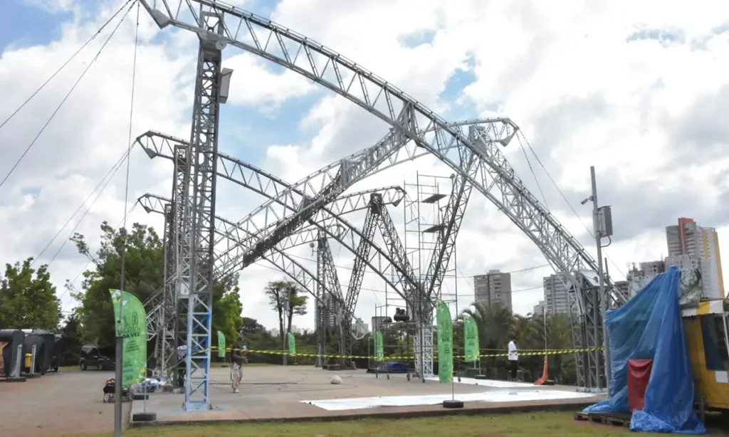 Parque Central recebe revitalização da concha acústica e da praça de eventos