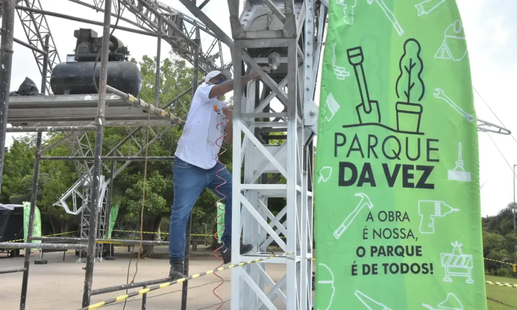 Parque Central recebe revitalização da concha acústica e da praça de eventos