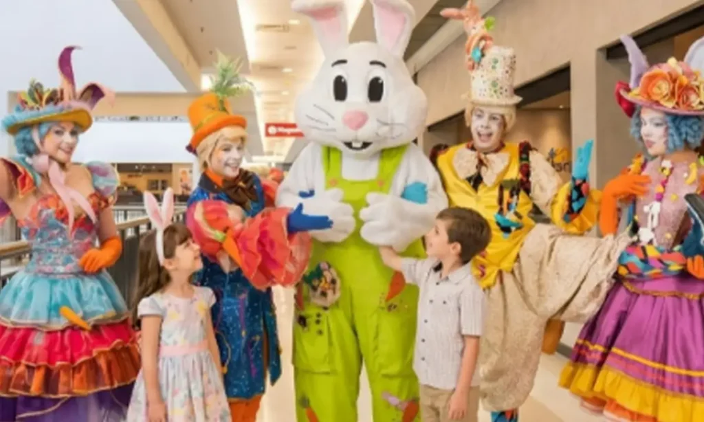 Páscoa ganha parada com personagens e chocolates no Shopping Praça da Moça Páscoa ganha parada com personagens e chocolates no Shopping Praça da Moça