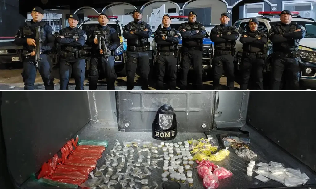 ROMU prende dois em flagrante e apreende 360 porções de drogas em São Bernardo