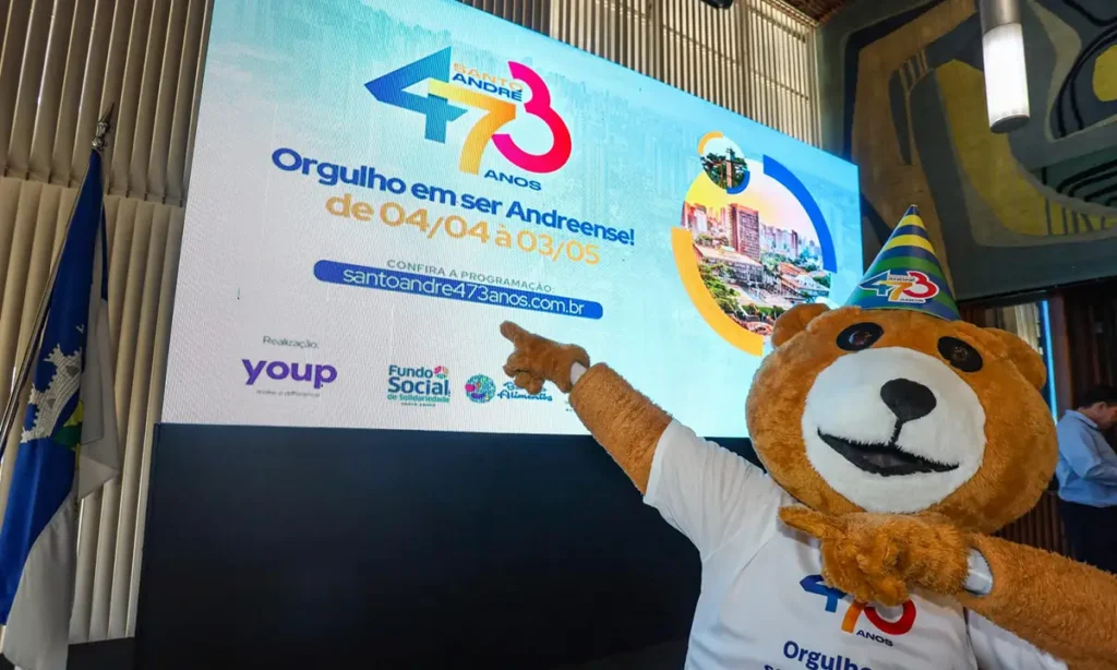 Santo André completa 473 anos com maratona de 80 atrações e entrega de 20 obras em abril Santo André completa 473 anos com maratona de 80 atrações e entrega de 20 obras em abril