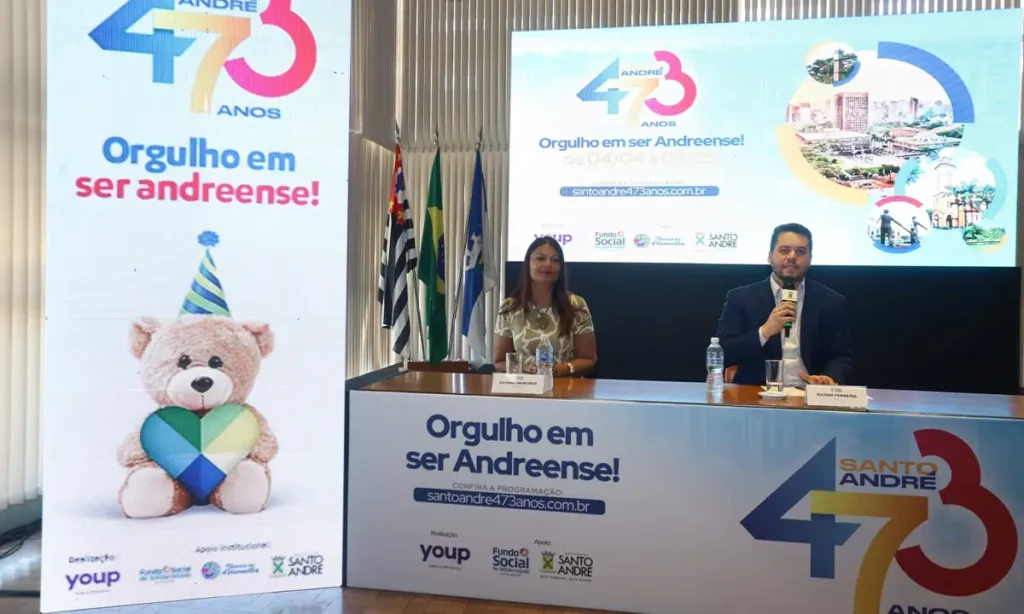 Santo André completa 473 anos com maratona de 80 atrações e entrega de 20 obras em abril
