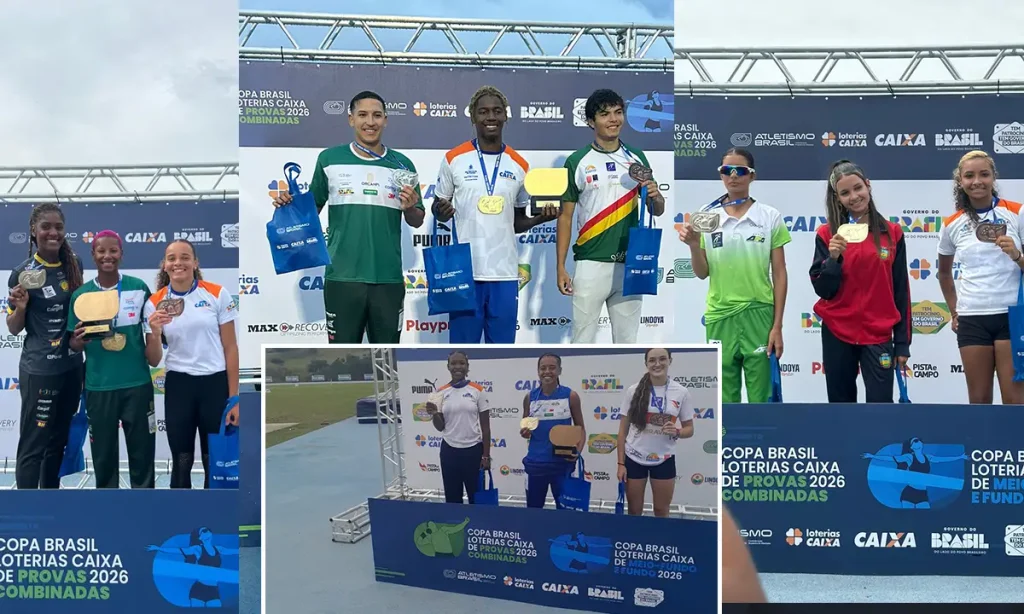 Com chuva de medalhas, atletismo de São Bernardo conquista o pódio geral na Copa Brasil
