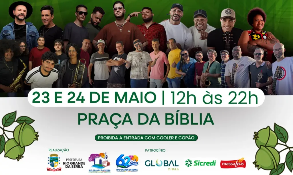 Rio Grande da Serra realiza 18º Festival do Cambuci nos dias 23 e 24 de maio Rio Grande da Serra realiza 18º Festival do Cambuci nos dias 23 e 24 de maio