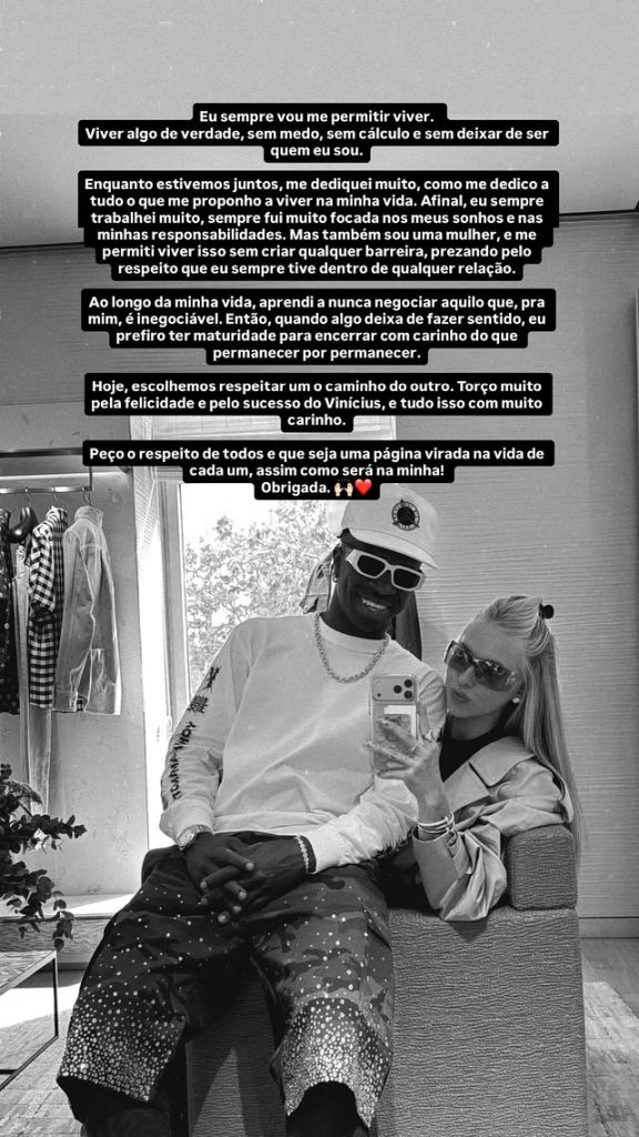 Virginia Fonseca anuncia fim do namoro com Vini Jr. após sete meses juntos